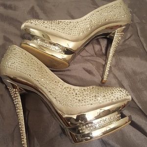 Rhinestone heels